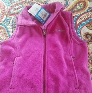 Girls Pink Columbia Vest